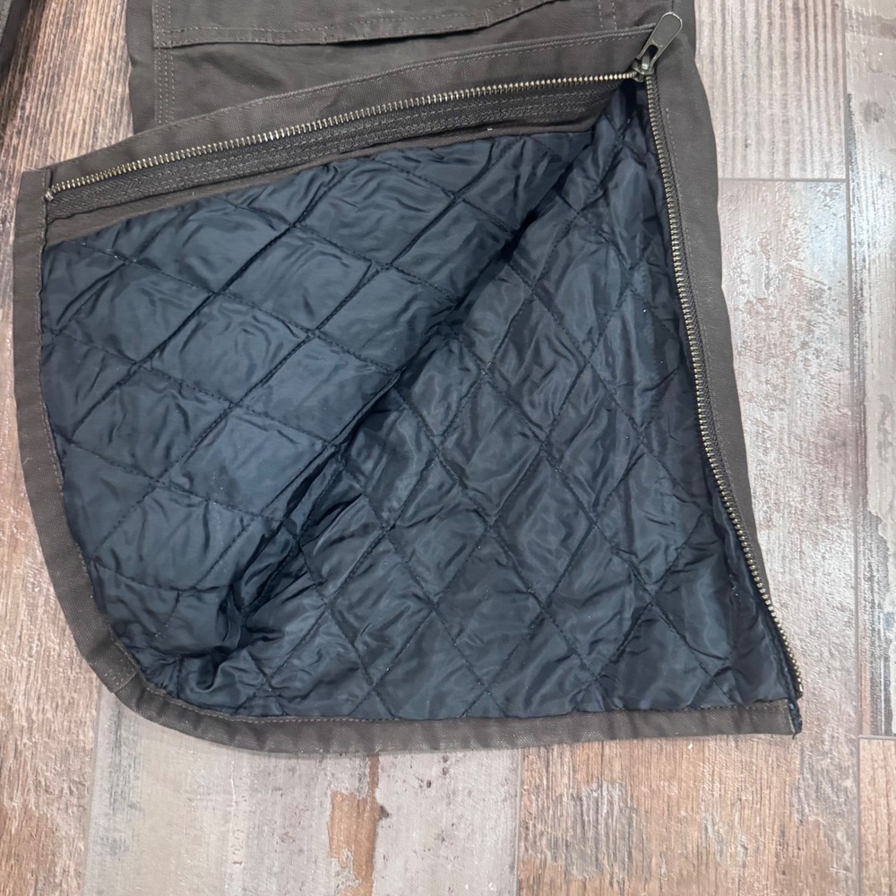 Carhartt Youth Lined Duck Bib Overalls Brown OX8732-B Size 16 Double Front Knee - Picture 8 of 13
